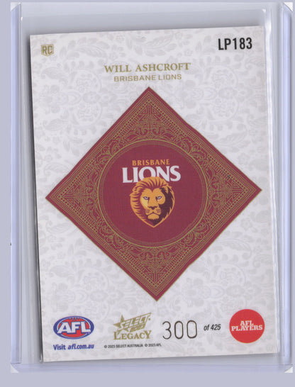 Will Ashcroft 2023 Select Legacy Plus RC 300/425