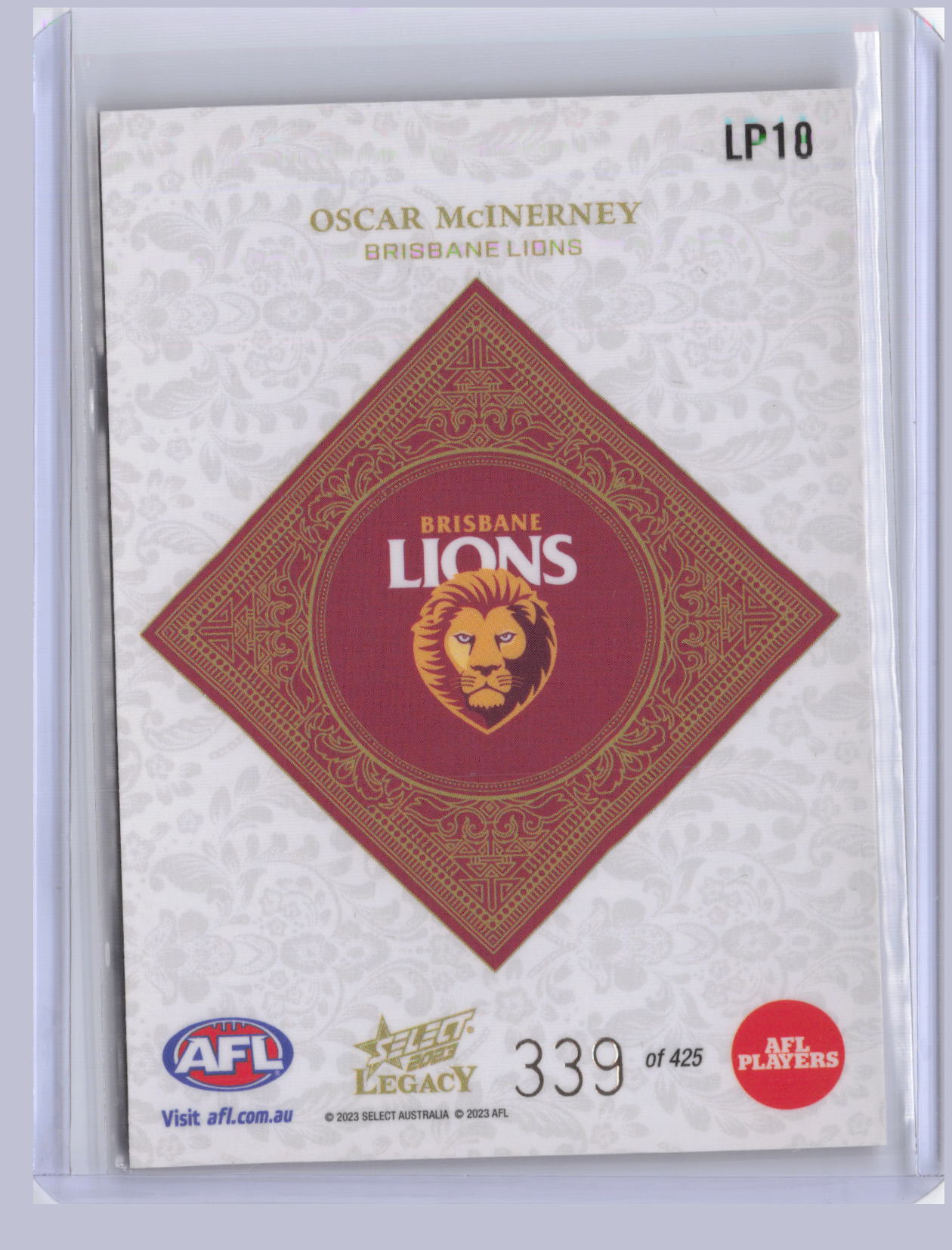 Oscar McInerney 2023 Select Legacy Plus 339/425