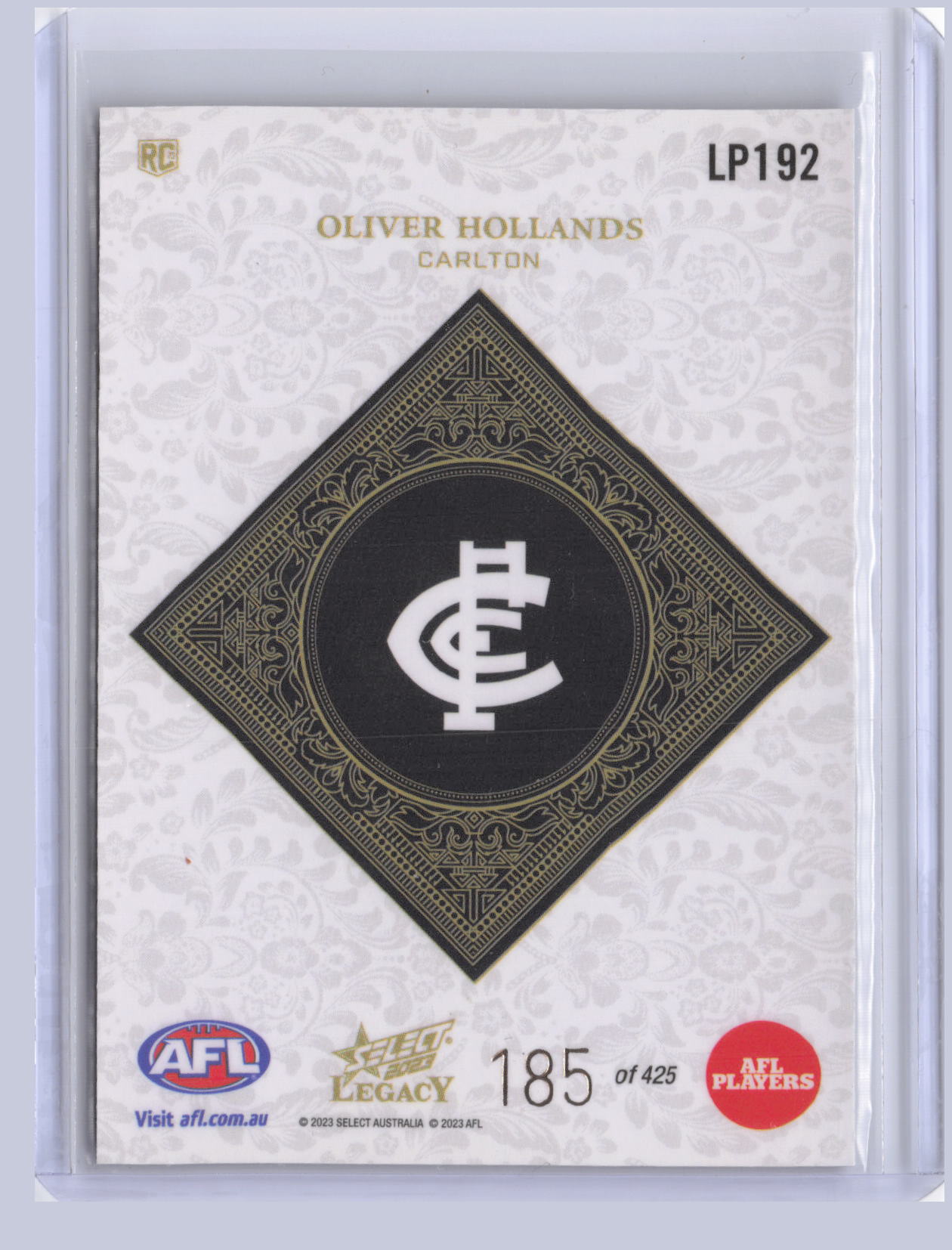 Oliver Hollands 2023 Select Legacy Plus RC 185/425