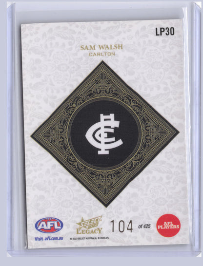 Sam Walsh 2023 Select Legacy Plus 104/425
