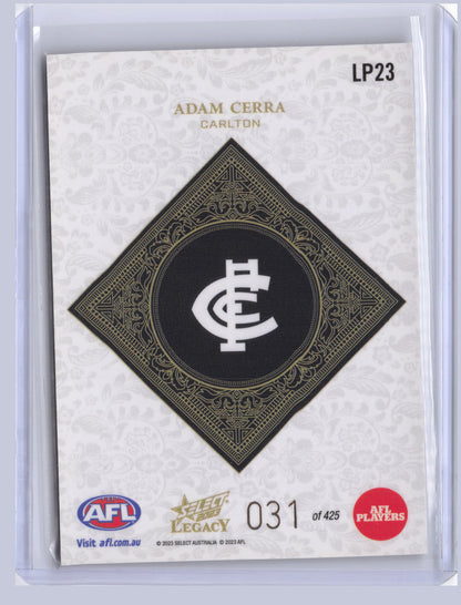 Adam Cerra 2023 Select Legacy Plus 31/425