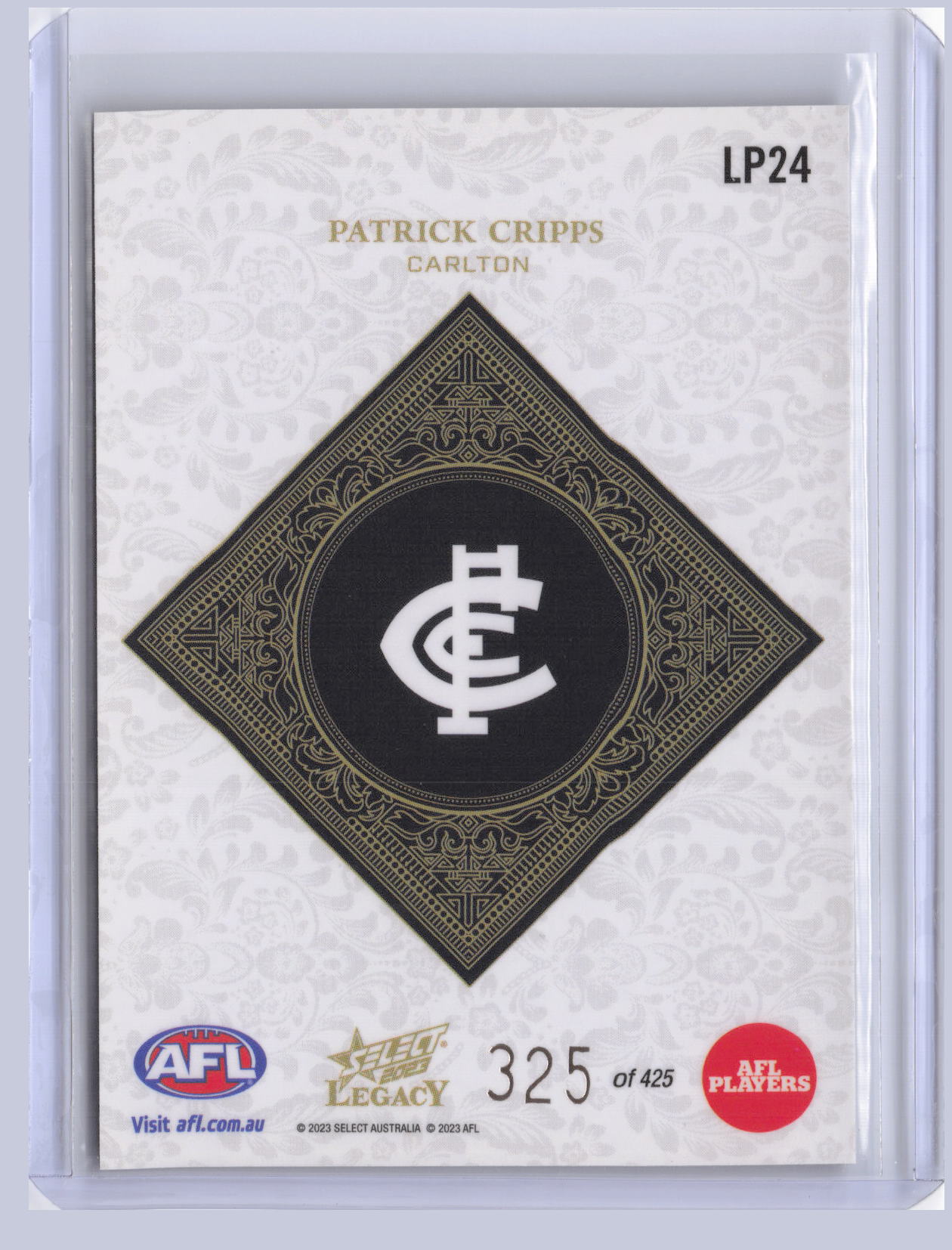 Patrick Cripps 2023 Select Legacy Plus 325/425