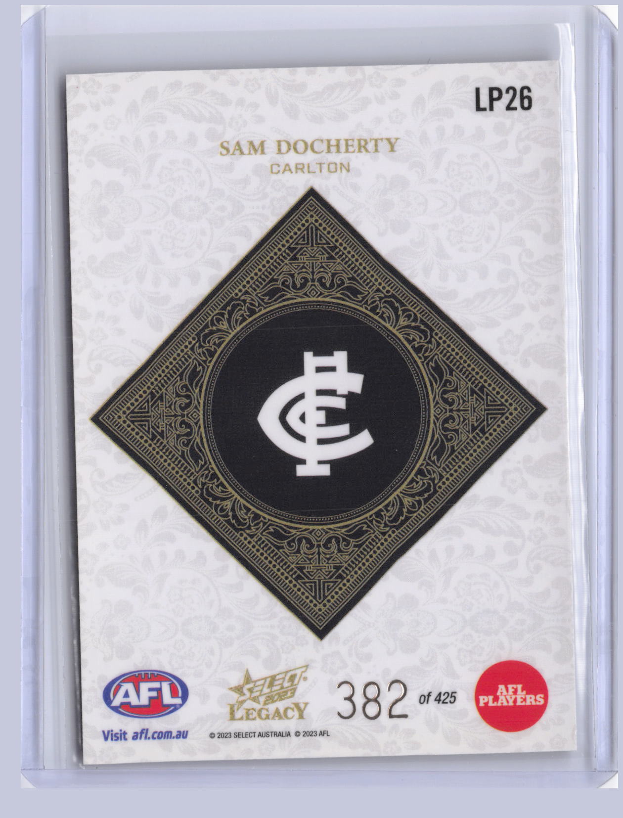 Sam Docherty 2023 Select Legacy Plus 382/425