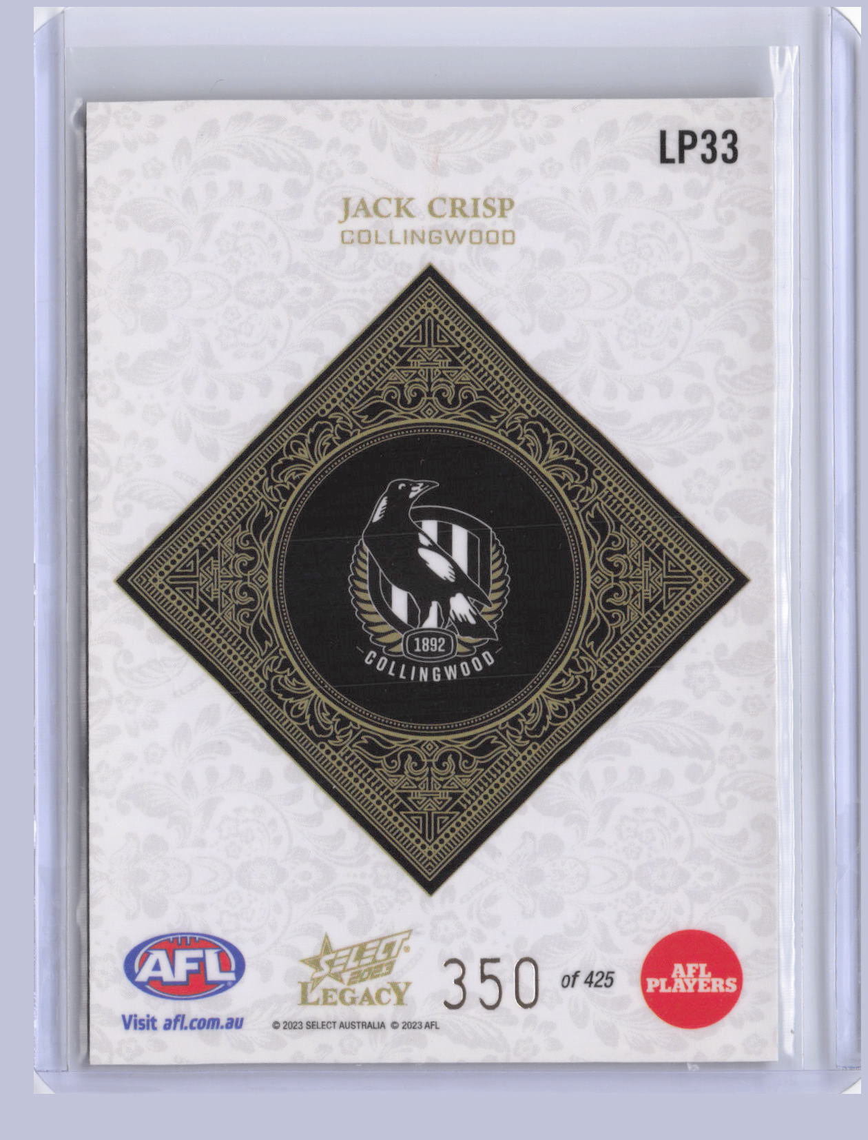 Jack Crisp 2023 Select Legacy Plus 350/425