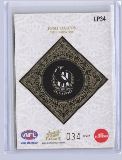 Josh Daicos 2023 Select Legacy Plus 34/425