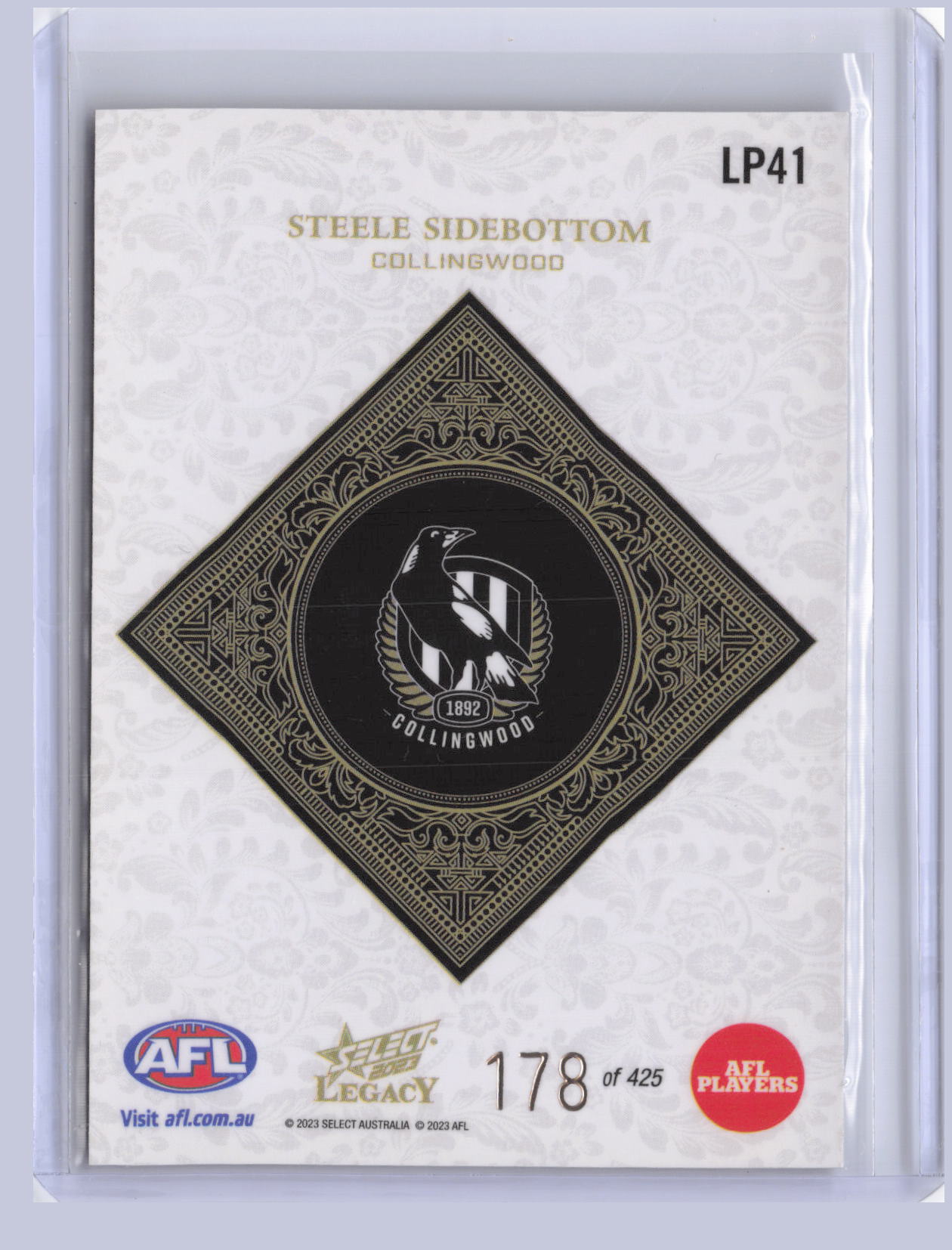 Steele Sidebottom 2023 Select Legacy Plus 178/425