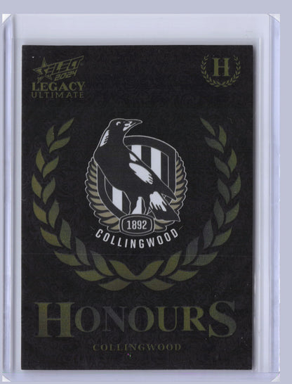 Collingwood Checklist 2024 Select Legacy Ultimate Honours 42/255