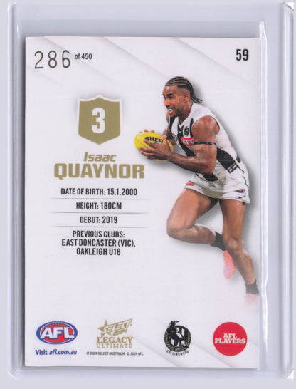 Isaac Quaynor 2024 Select Legacy Ultimate 286/450