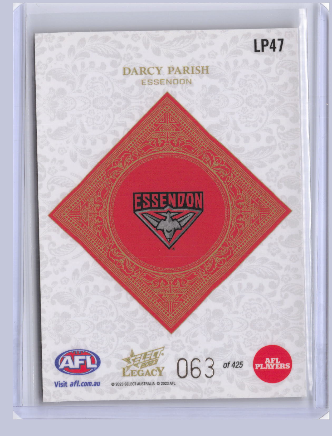 Darcy Parish 2023 Select Legacy Plus 63/425