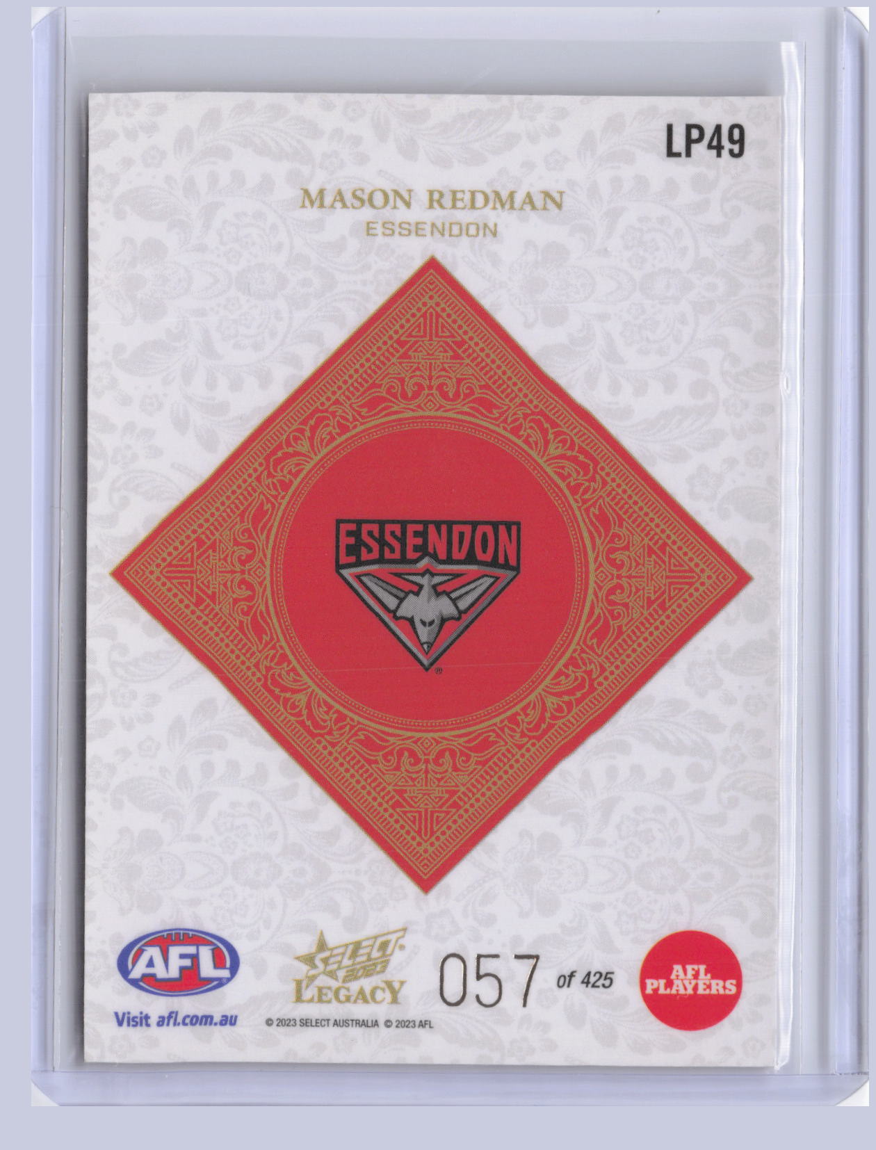 Mason Redman 2023 Select Legacy Plus 57/425