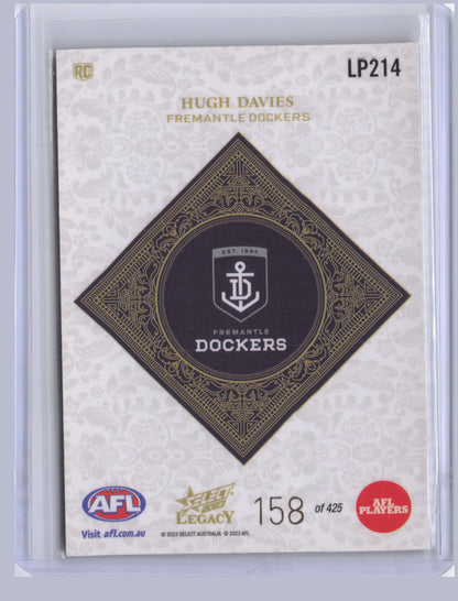Hugh Davies 2023 Select Legacy Plus RC 158/425