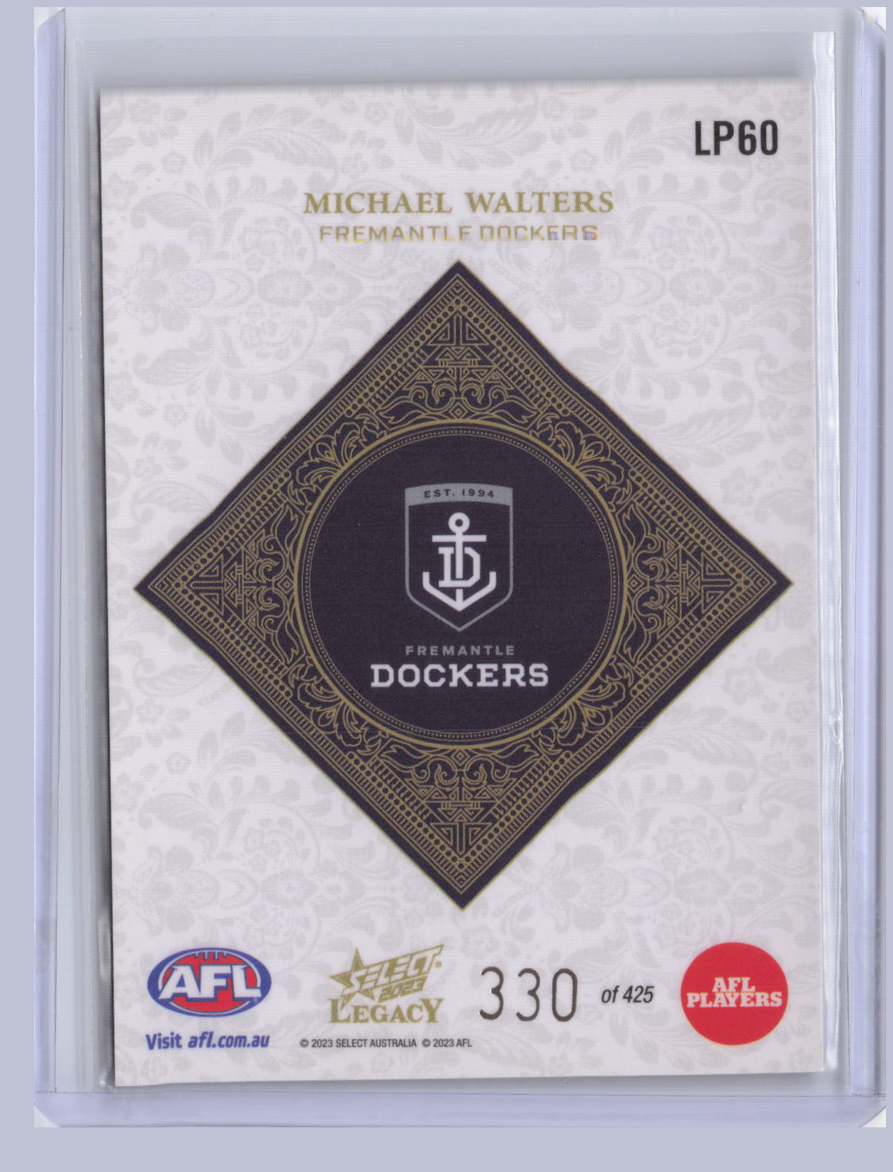 Michael Walters 2023 Select Legacy Plus 330/425