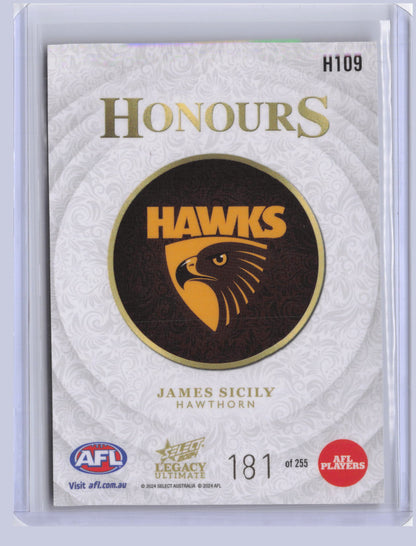 James Sicily 2024 Select Legacy Ultimate Honours 181/255