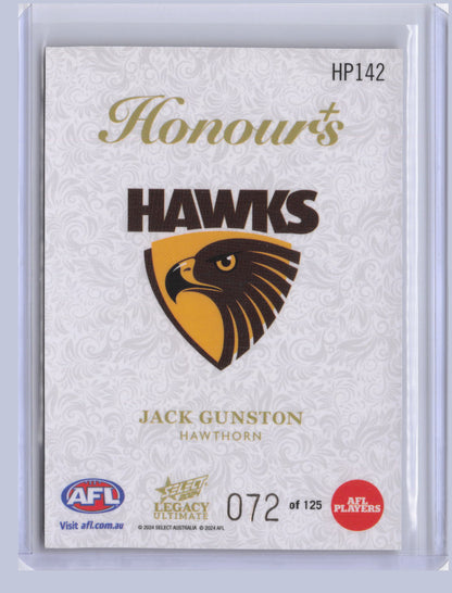 Jack Gunston 2024 Select Legacy Ultimate Honours + 72/125