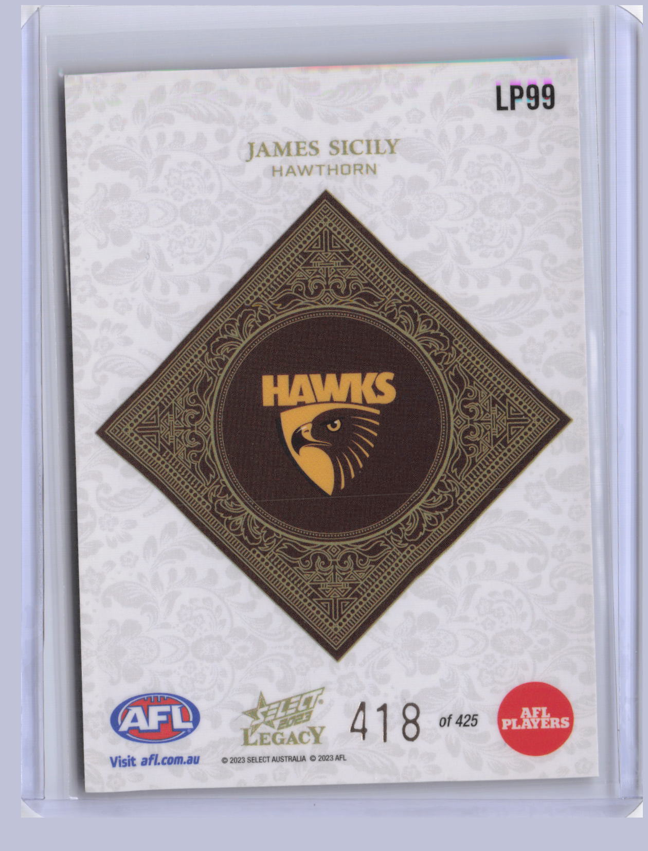 James Sicily 2023 Select Legacy Plus 418/425