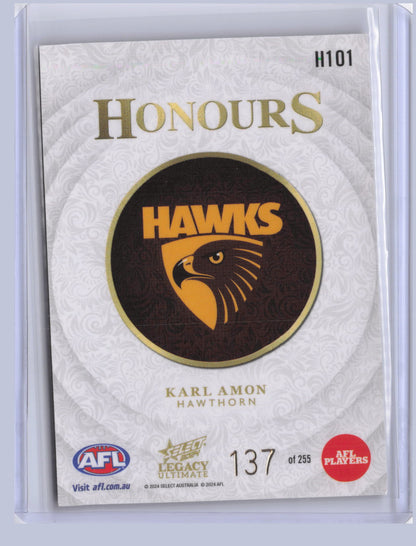 Carl Amon 2024 Select Legacy Ultimate Honours 137/255