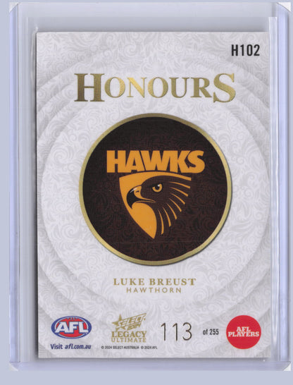 Luke Breust 2024 Select Legacy Ultimate Honours 113/255