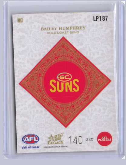 Bailey Humphrey 2023 Select Legacy Plus RC 140/425