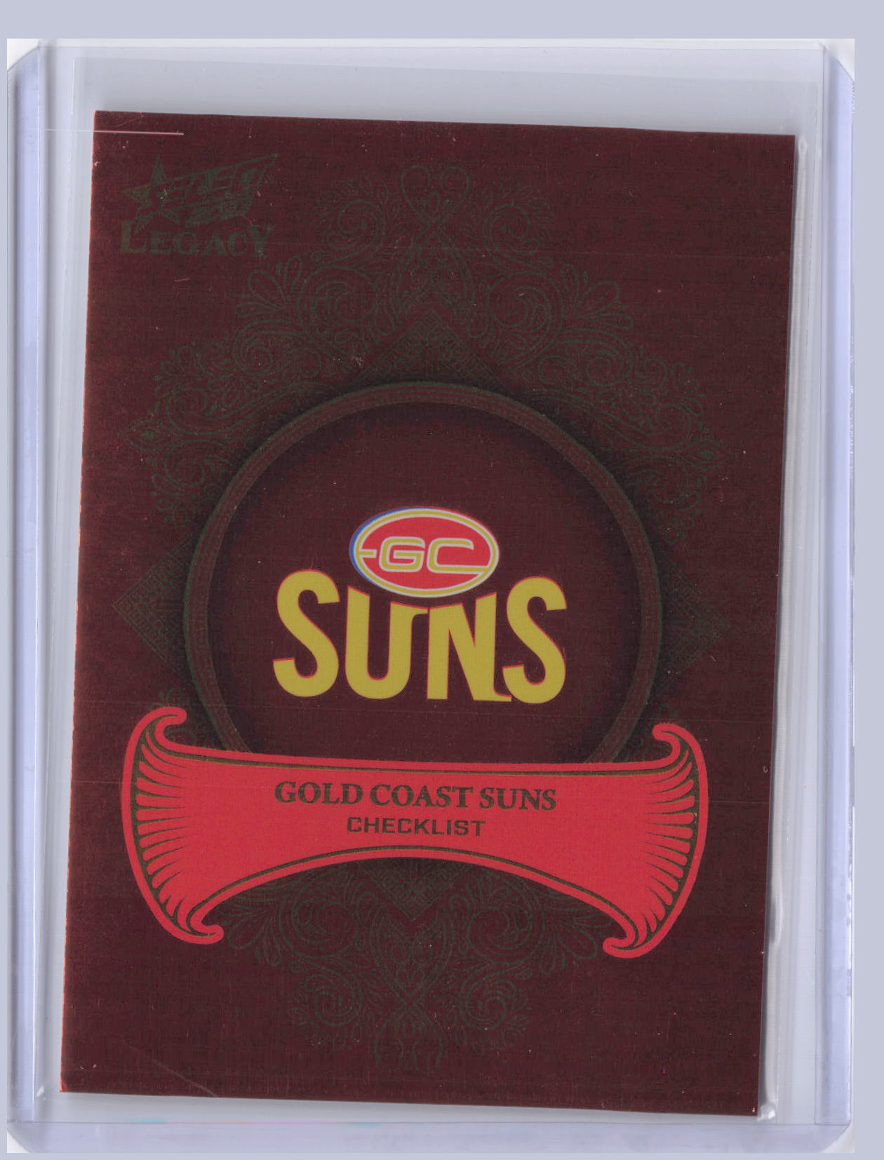 Gold Coast Suns Checklist 2023 Select Legacy Plus 361/425
