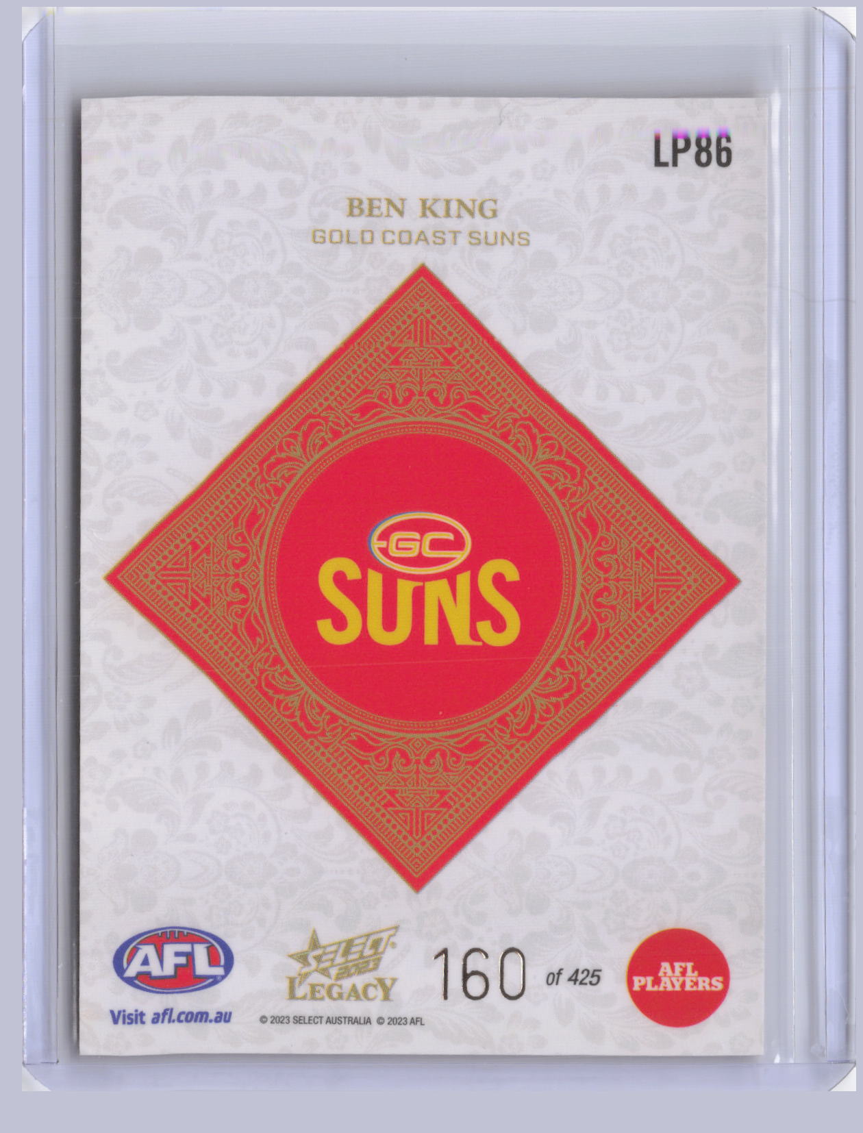 Ben King 2023 Select Legacy Plus 160/425