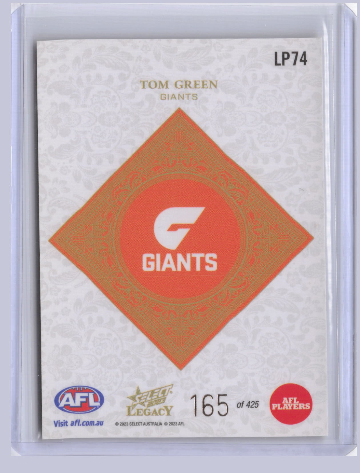 Tom Green 2023 Select Legacy Plus 165/425