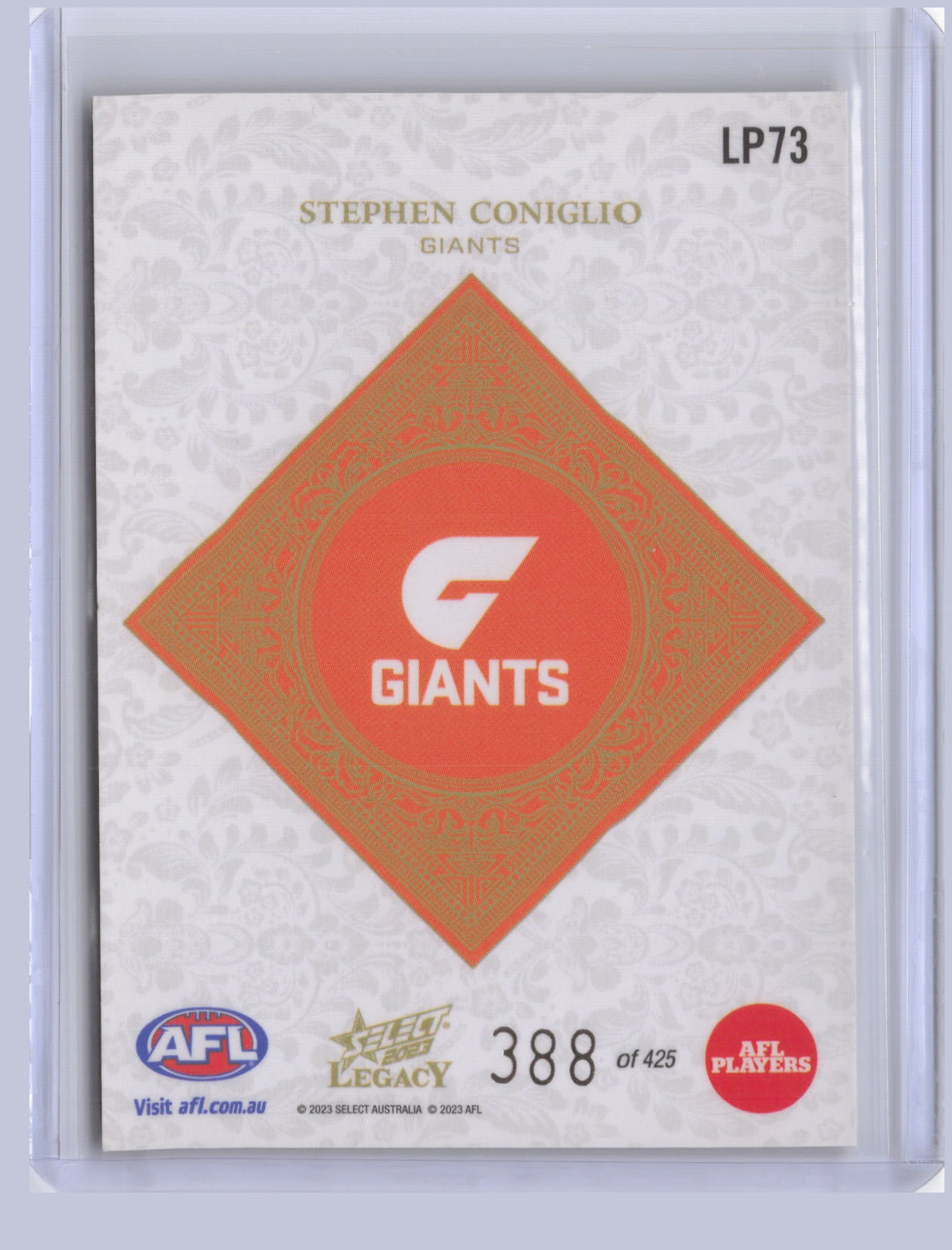 Stephen Coniglio 2023 Select Legacy Plus 388/425