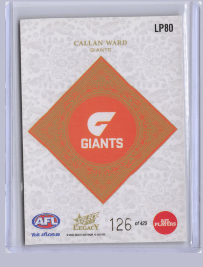 Callan Ward 2023 Select Legacy Plus 126/425