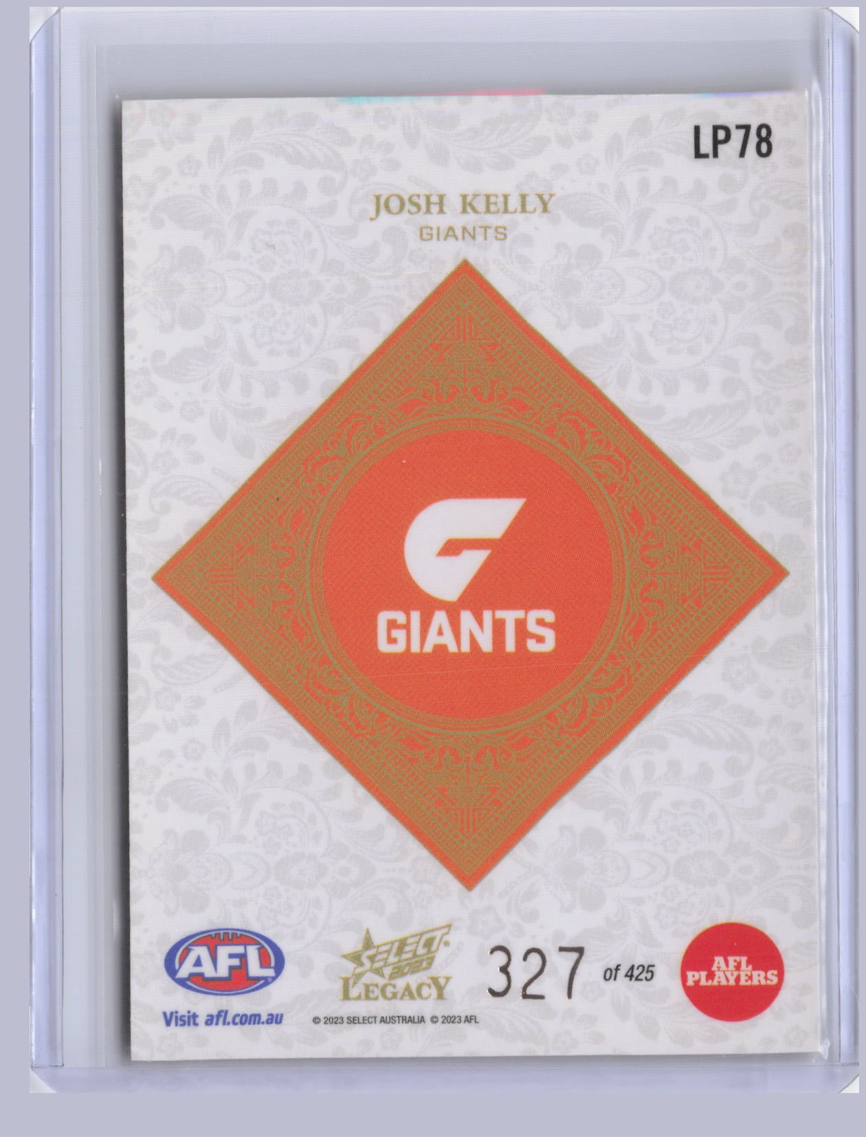 Josh Kelly 2023 Select Legacy Plus 327/425