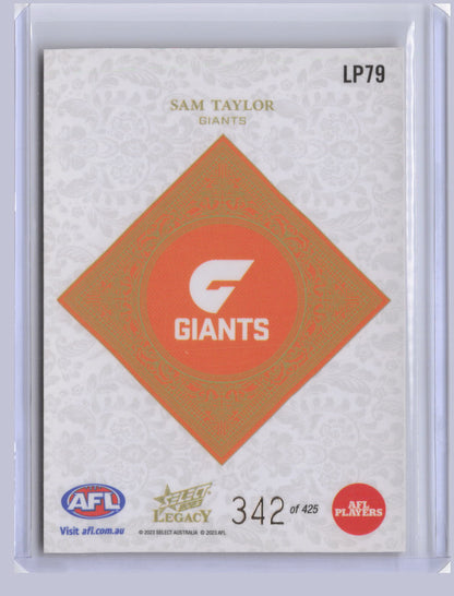 Sam Taylor 2023 Select Legacy Plus 342/425