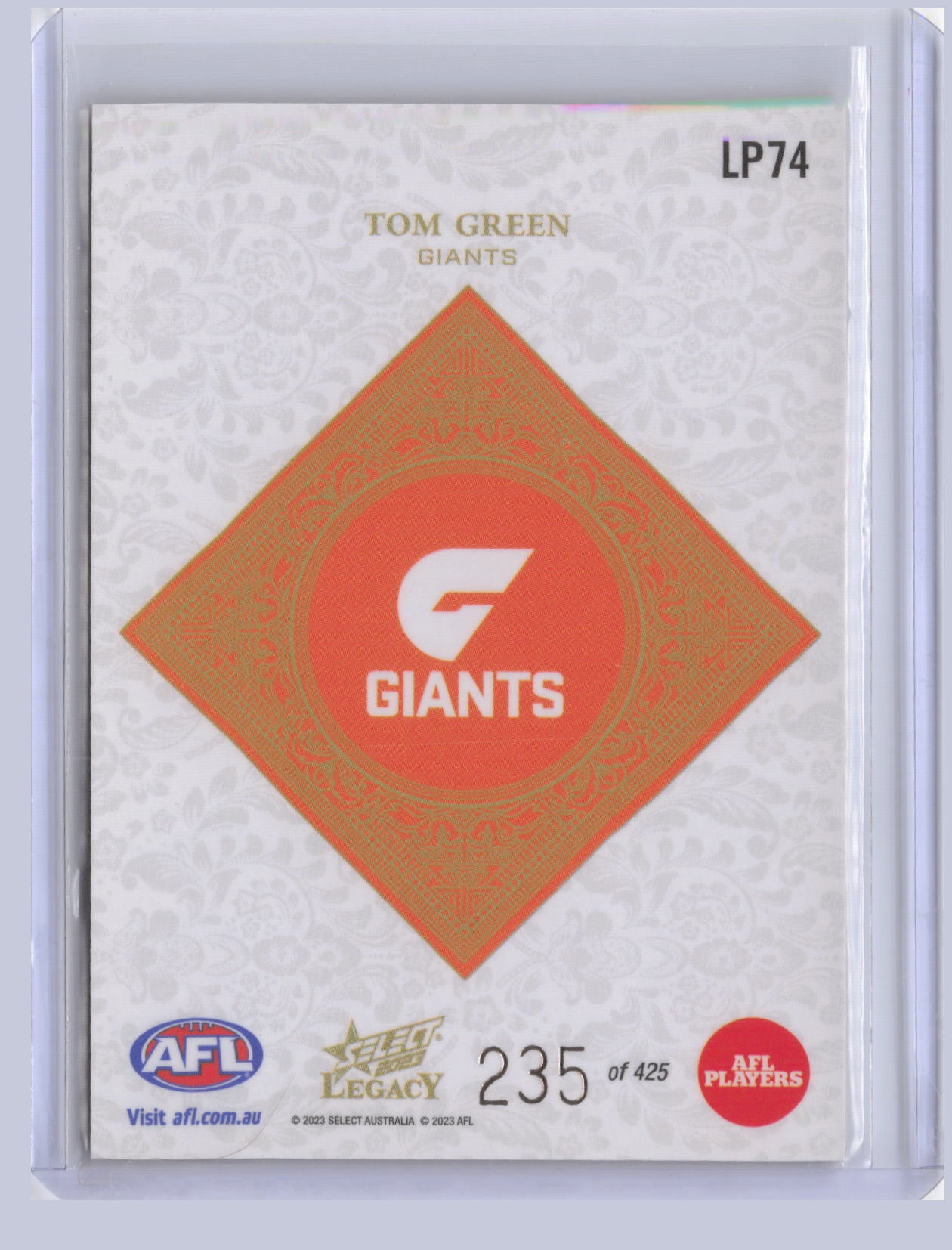 Tom Green 2023 Select Legacy Plus 235/425