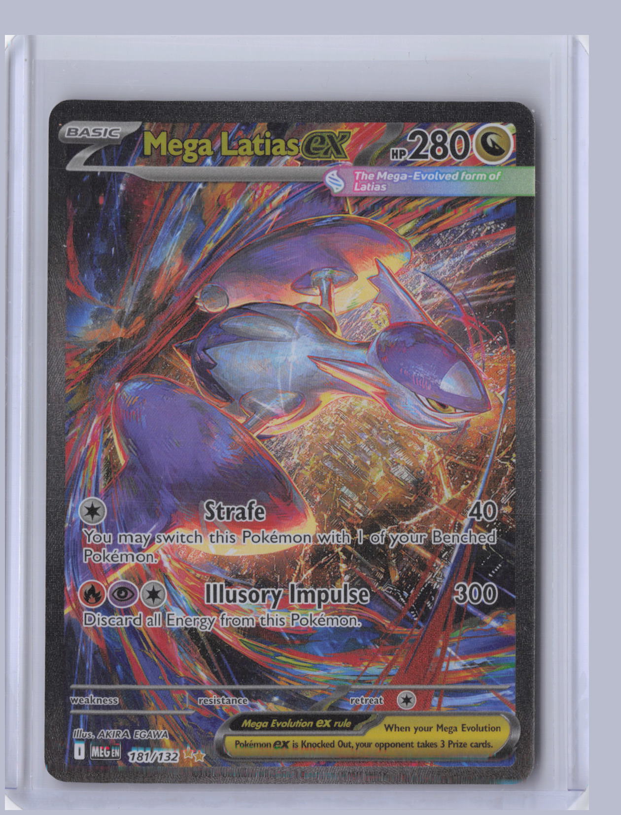 Mega Latias ex Pokemon Mega Evolution MEG 2025 Special Illustration Rare 181/132