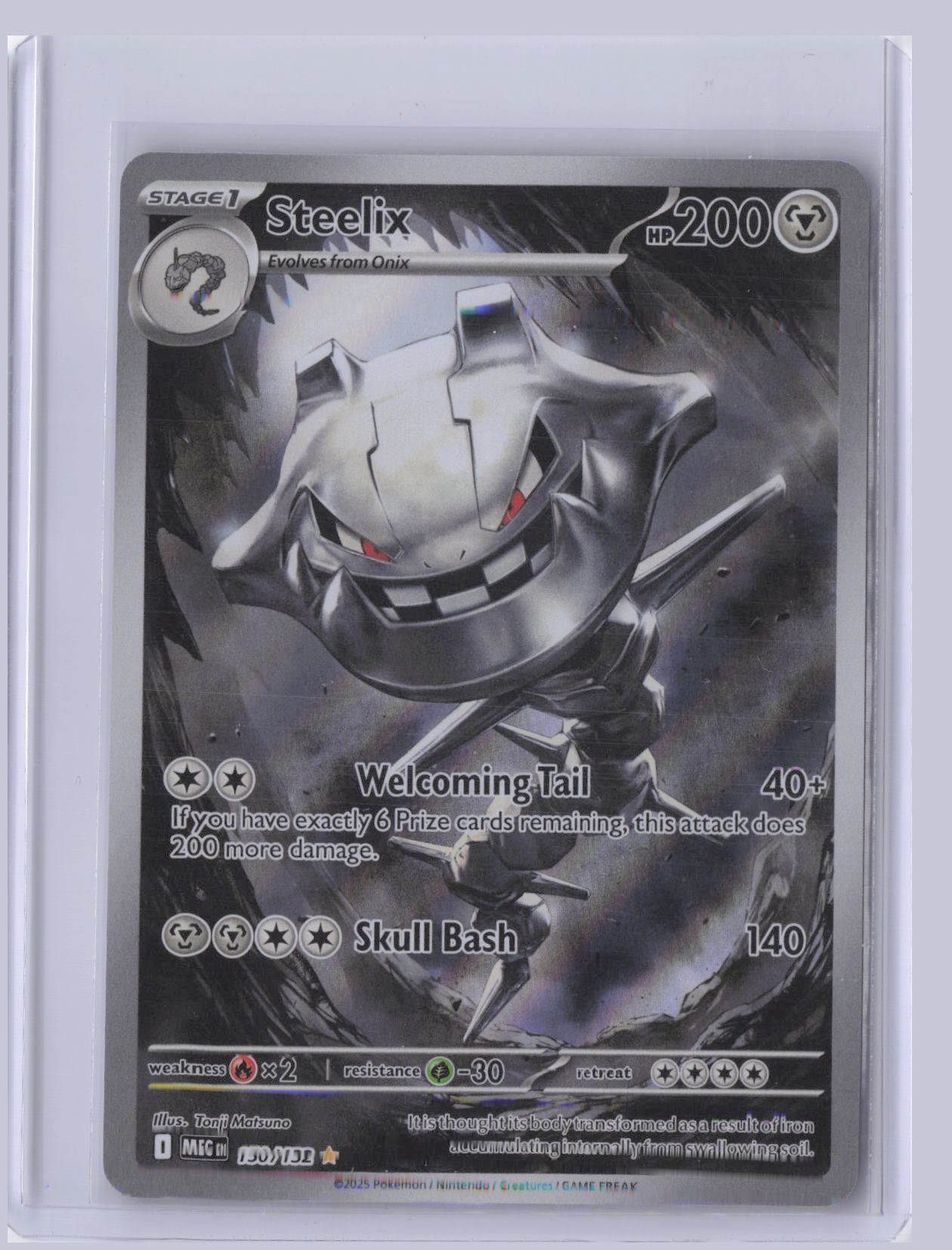 Steelix Pokemon Mega Evolution MEG 2025 Shiny Rare 150/132
