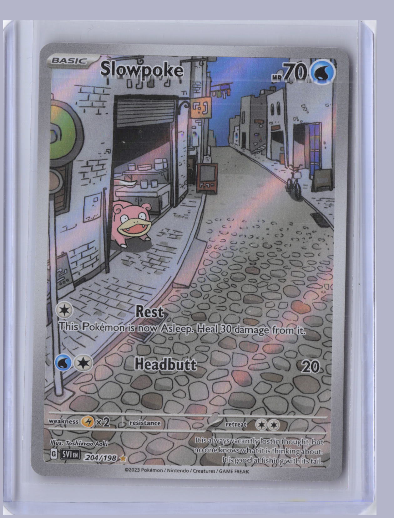 Slowpoke Pokemon SVI Scarlet & Violet SVI 2023 Illustration Rare 204/198