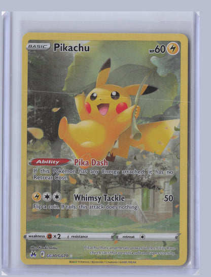 Pikachu Pokemon Crown Zenith CRZ 2023 Trainer Gallery Holo Rare GG30/GG70