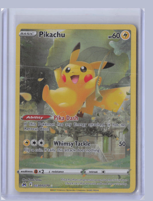 Pikachu Pokemon Crown Zenith CRZ 2023 Trainer Gallery Holo Rare GG30/GG70