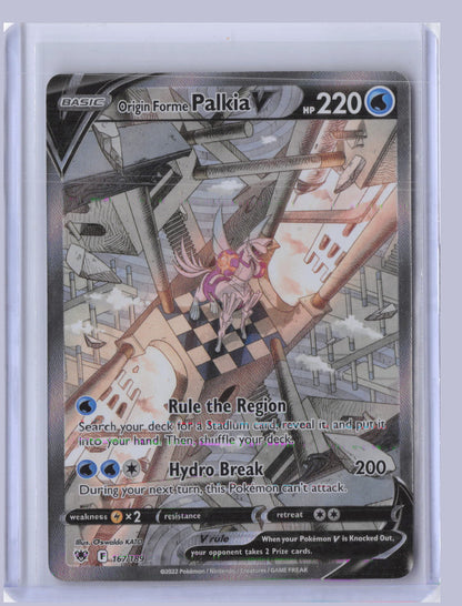 Origin Forme Palkia V Pokemon Astral Radiance ASR 2022 Ultra Rare 167/189