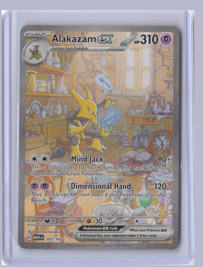 Alakazam ex Pokemon 151 MEW 2023 Special Illustration Rare 201/165