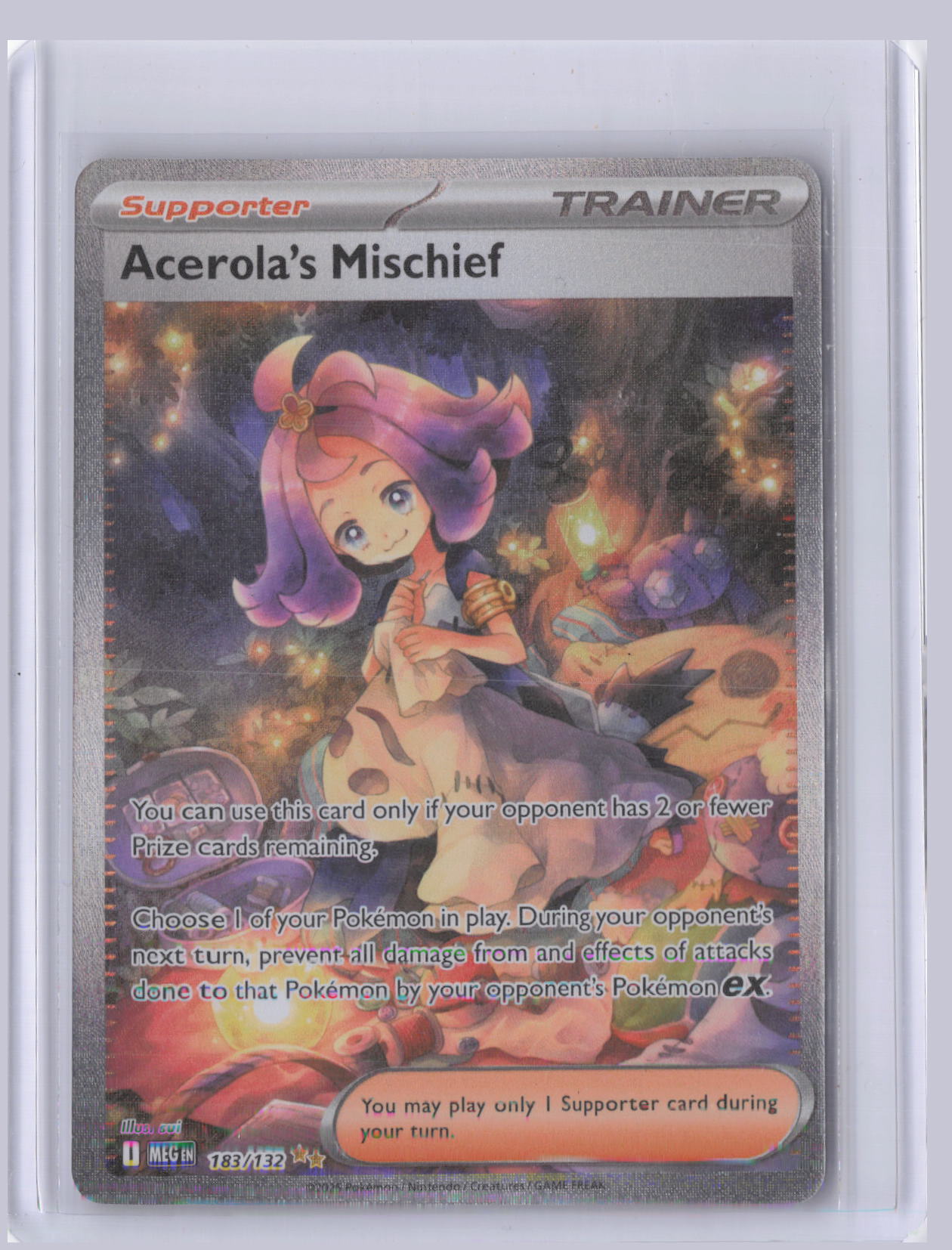 Acerola's Mischief Pokemon Mega Evolution MEG 2025 SIR 183/132