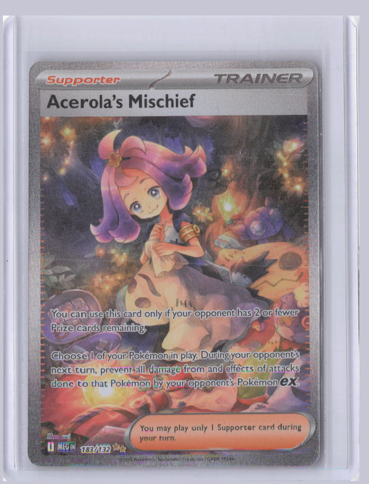 Acerola's Mischief Pokemon Mega Evolution MEG 2025 SIR 183/132