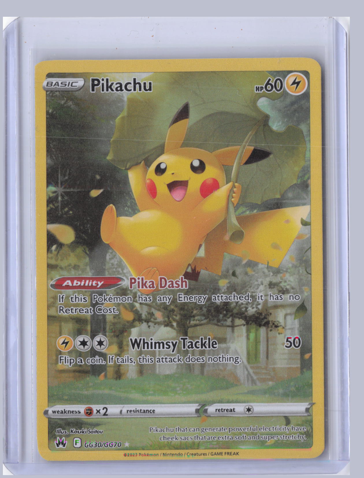 Pikachu Pokemon Crown Zenith CRZ 2023 Trainer Gallery Holo Rare GG30/GG70