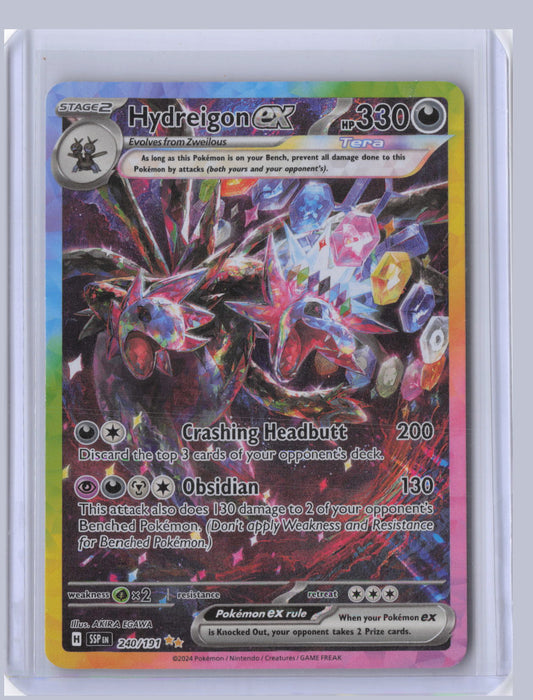 Hydreigon ex Pokemon Surging Sparks SSP 2024 Special Illustration Rare 240/191