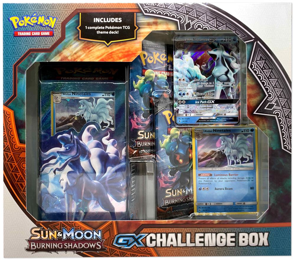 Alolan Ninetales GX Challenge Box - SM - Burning Shadows (SM03)