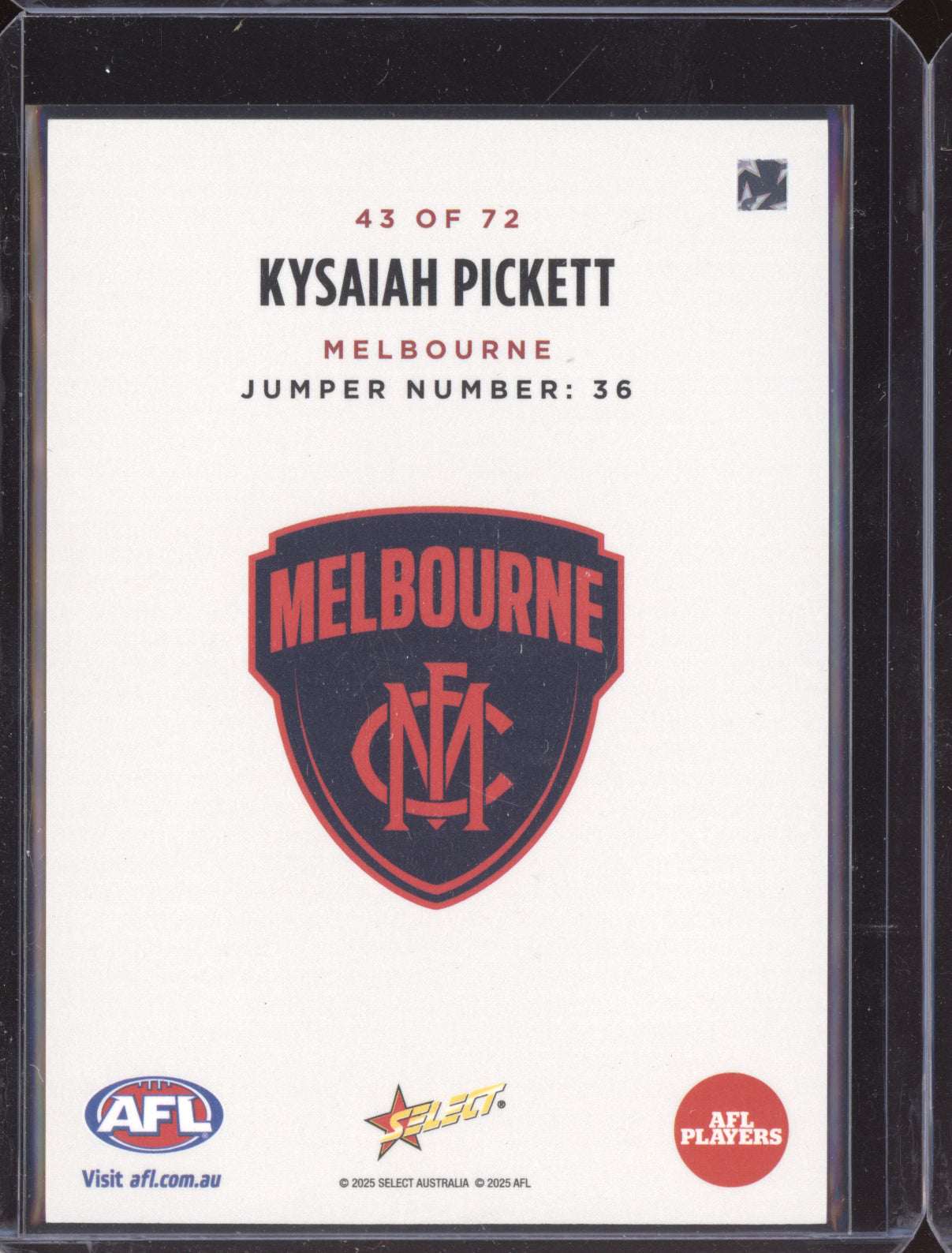 Kysaiah Pickett 2025 Select Eminence Classic 12/25