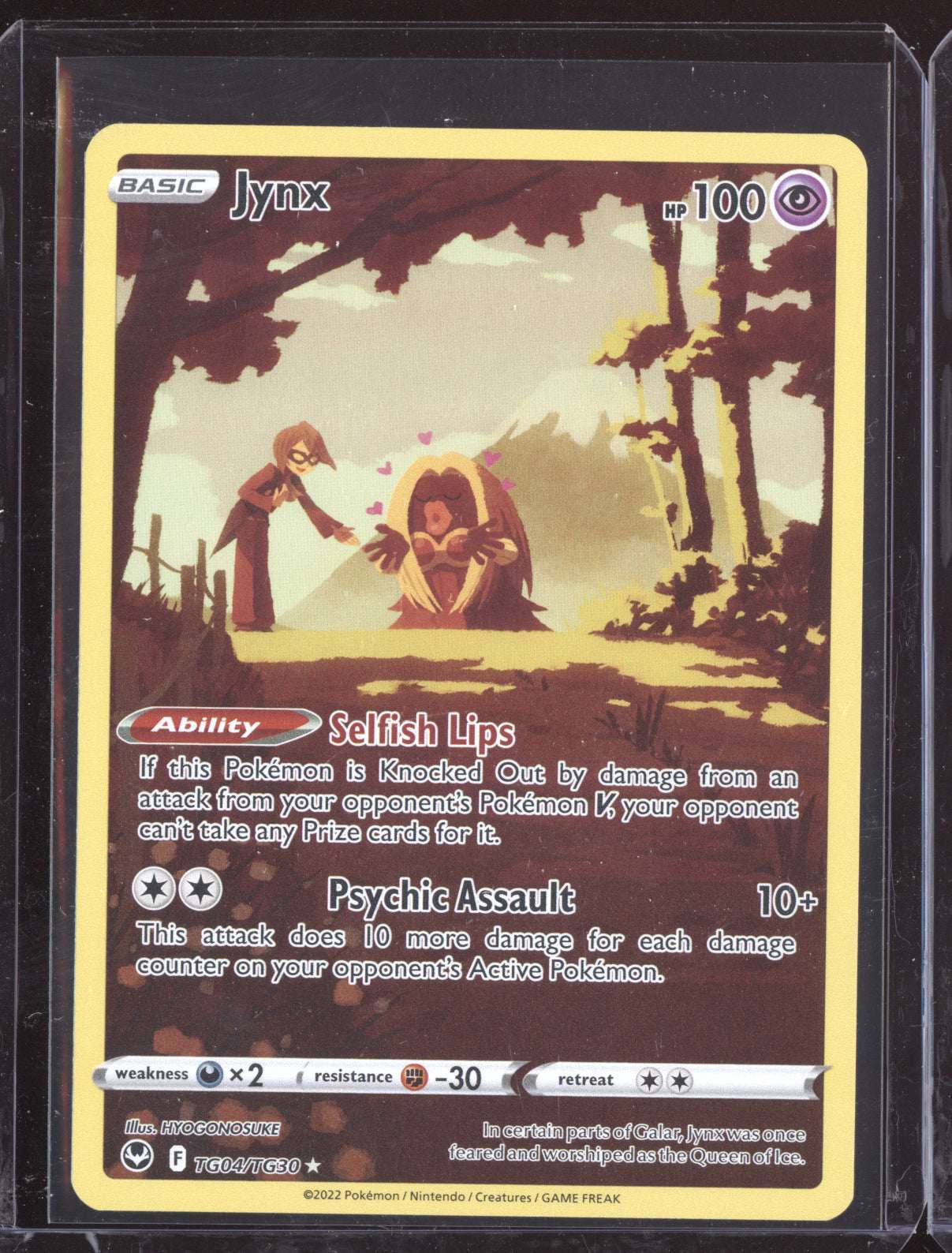 Jynx 2022 Pokemon Silver Tempest Trainer Gallery Holo Rare TG04/TG30