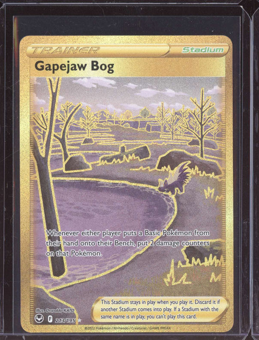 Gapejaw Bog 2022 Pokemon Silver Tempest Rare Secret 213/195