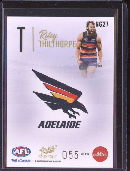 Riley Thilthorpe 2025 Select Eminence Nameplate Gold 55/115