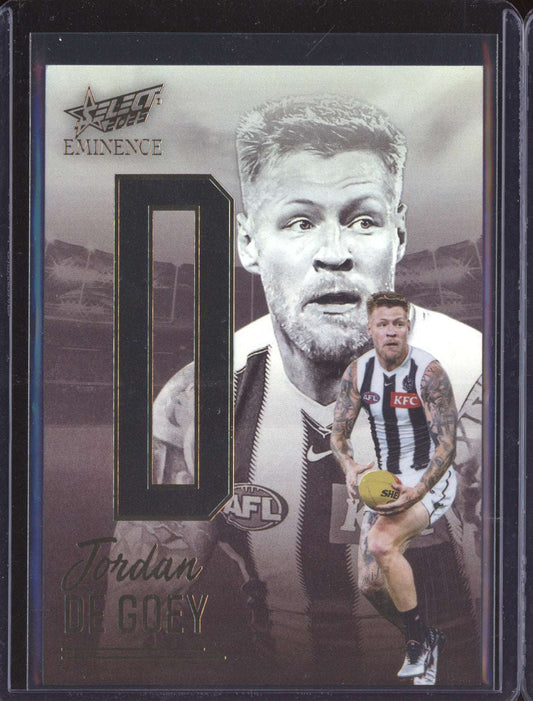 Jordan De Goey 2025 Select Eminence Nameplate Gold 73/115