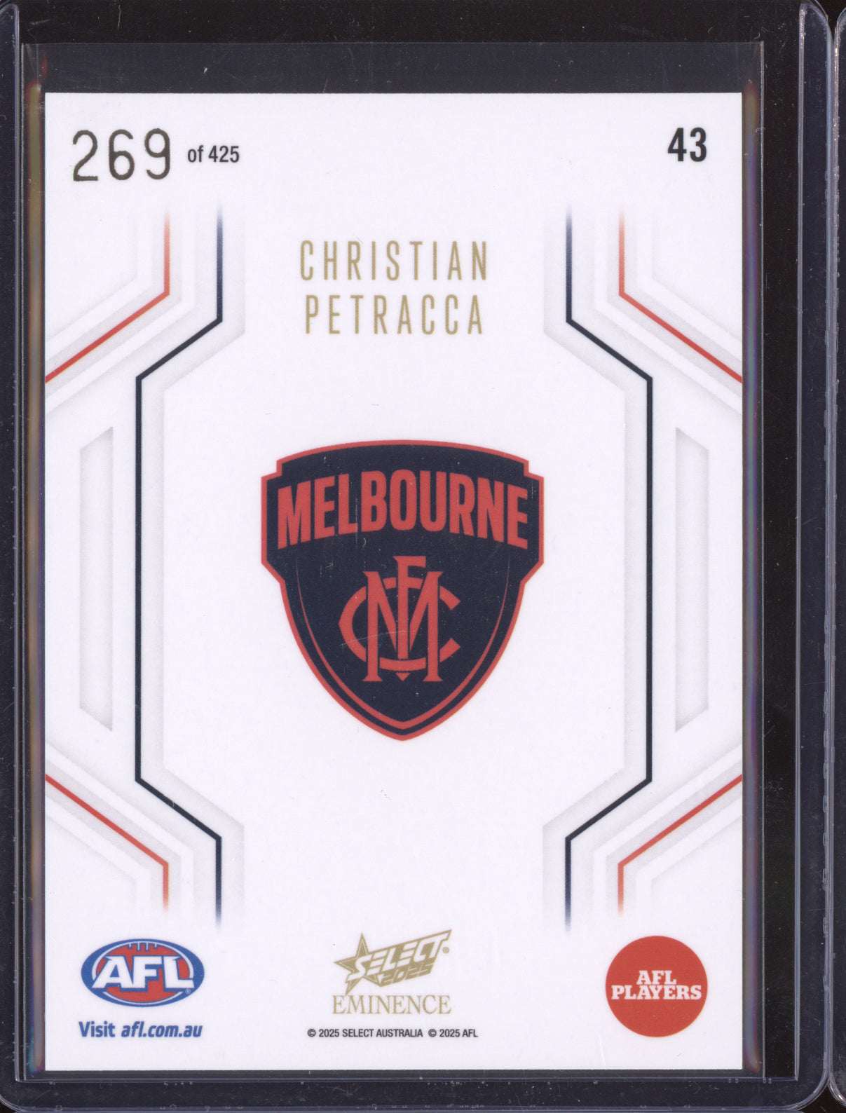 Christian Petracca 2025 Select Eminence Numbered 269/425