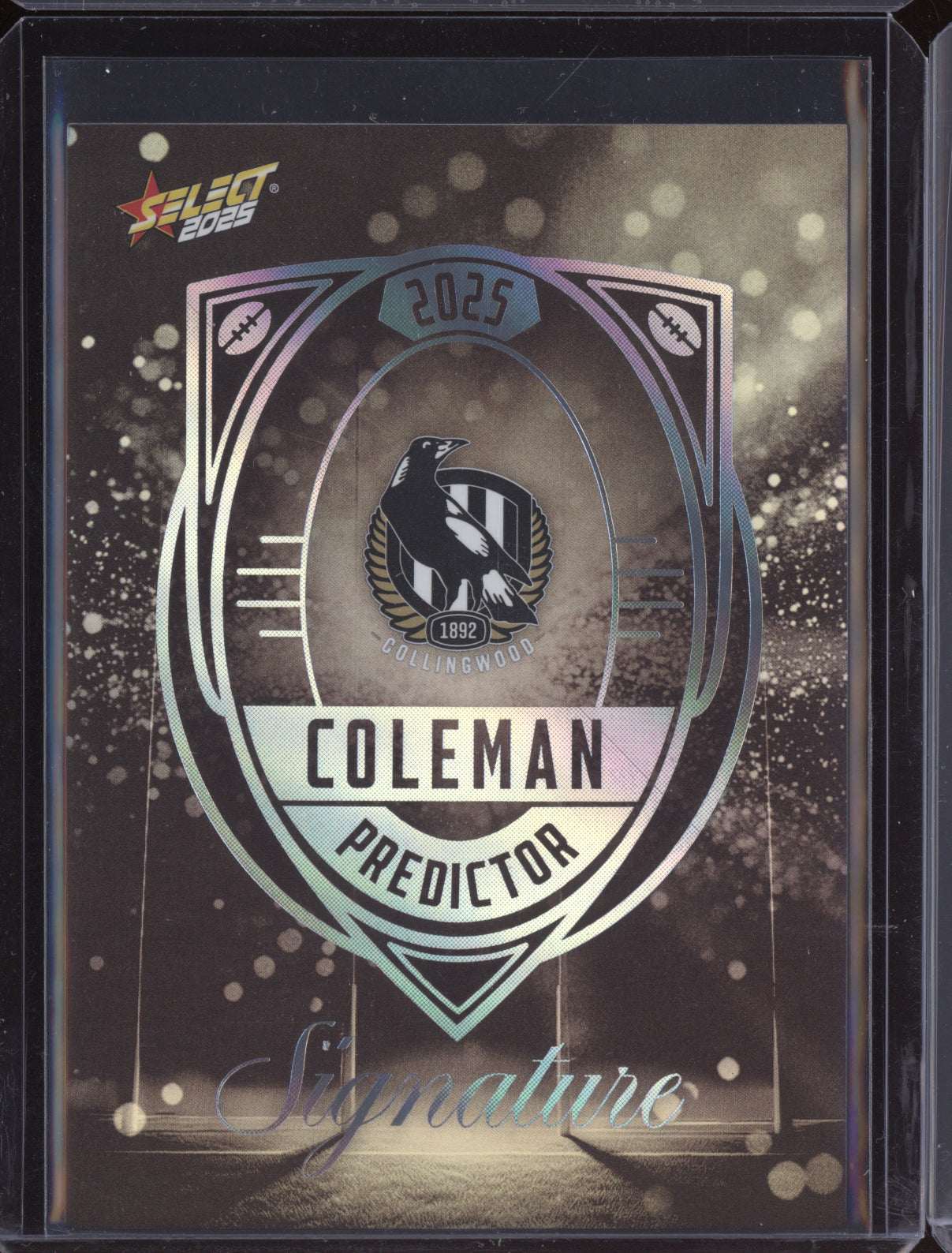 Collingwood 2025 Select Footy Stars Coleman Predictor Signature Platinum 48/60