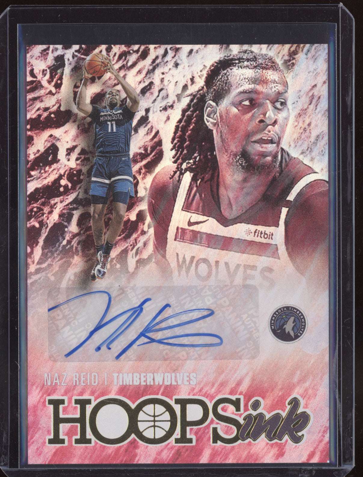 Naz Reid 2020-21 Panini Hoops Hoops Ink Auto